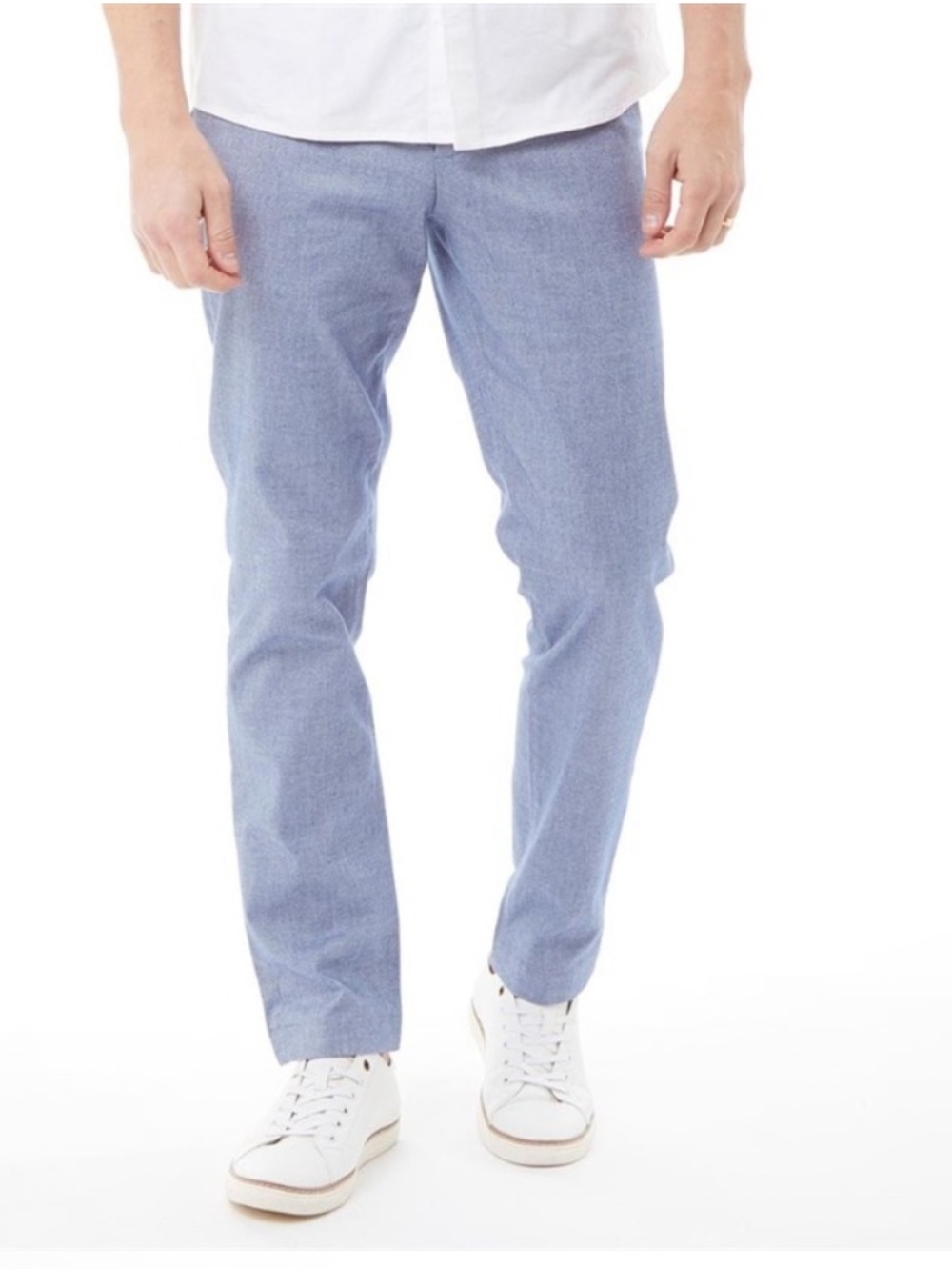 TED BAKER VOLVEK Chino Classic Fit Trouser Pants Mens 34R Casual Gray NWOT